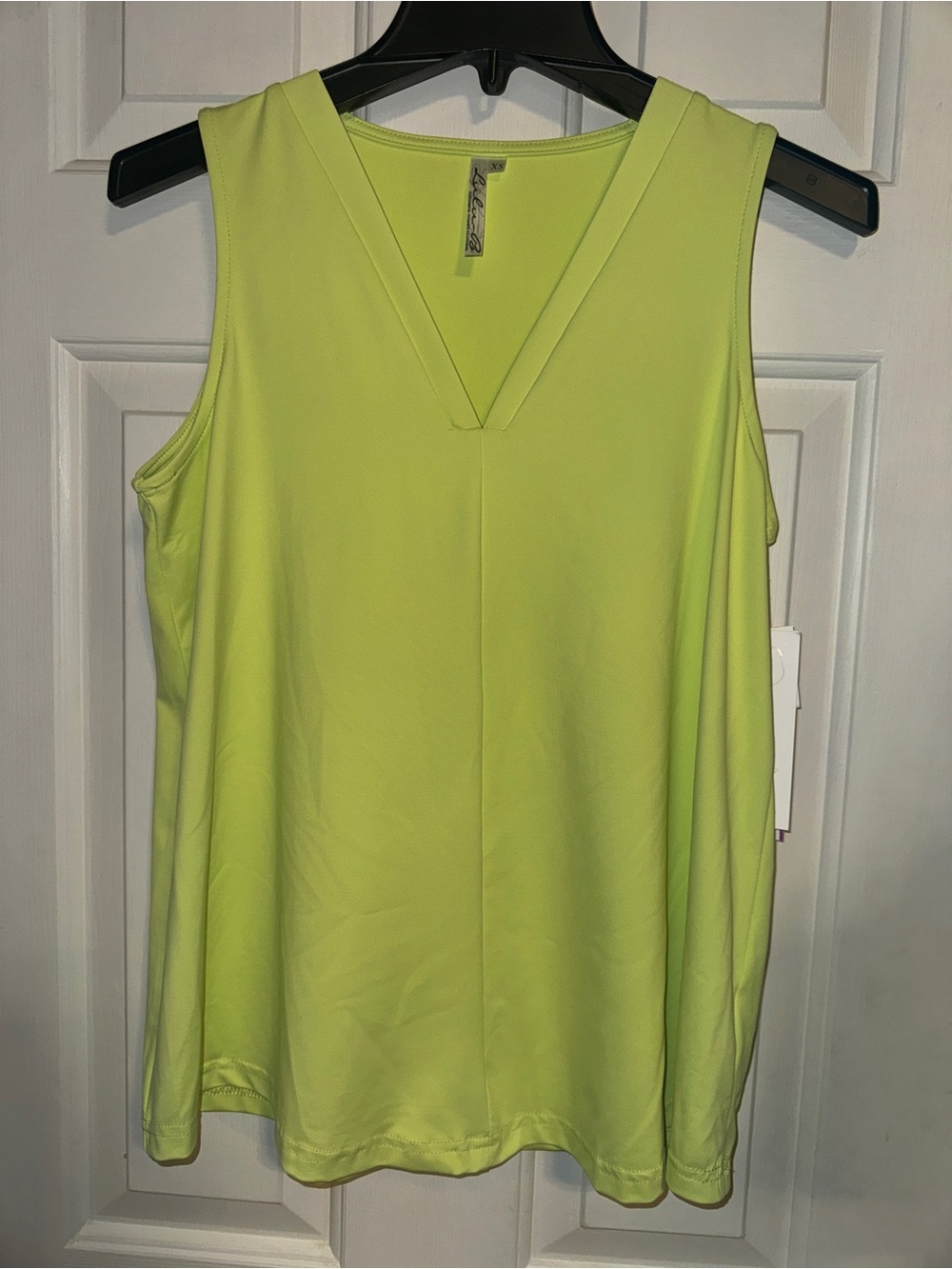 NEW LULU-B Womens Sleeveless Top Lime Green. UPF 50+. Size XS. New with tags.